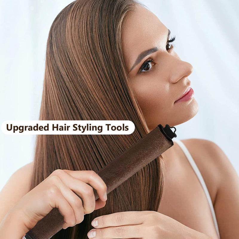 Heatless Curlers,Heatless Curling Rod,Overnight Hair Curlers,Heatless Curl | Rods Hair Rollers,Sleep In HeatlessCurlers,No Heat Curler Roller for Big Waves, Soft Velvet Thick Flexi Rods (3 Pcs)