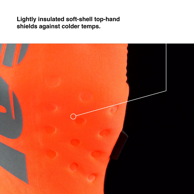 100% Brisker Cold Weather Motocross & Mountain Bike Gloves Adult Large Fluo Orange/Black