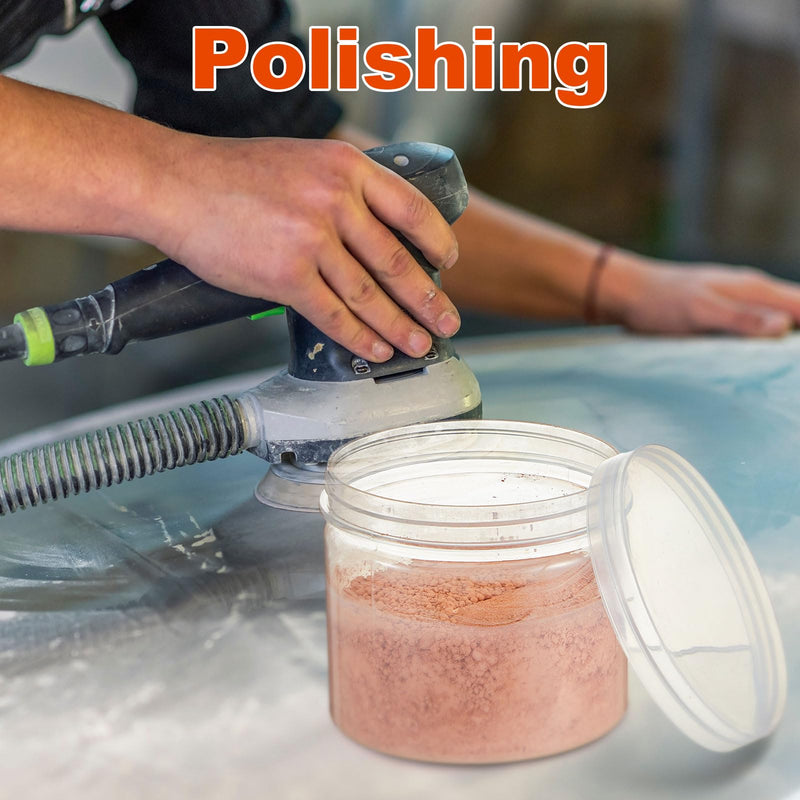 1.1 Pound Cerium Oxide Polishing Powder with 1 Plastic Bottle 3.5 Um Cerium Oxide High Grade Polishing Compound Glass Scratch Remover for Repair Buffing Ceramics 1.1 Pound