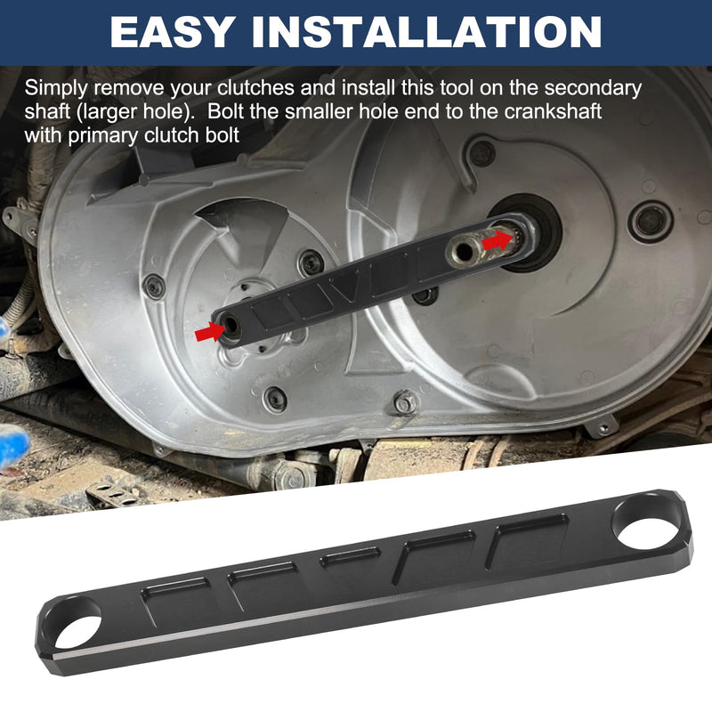 Transmission Shaft Clutch Alignment Tool Crankshaft Spacing Compatible with 2016-2024 Polaris RZR General Ranger XP 1000 (Black) Black