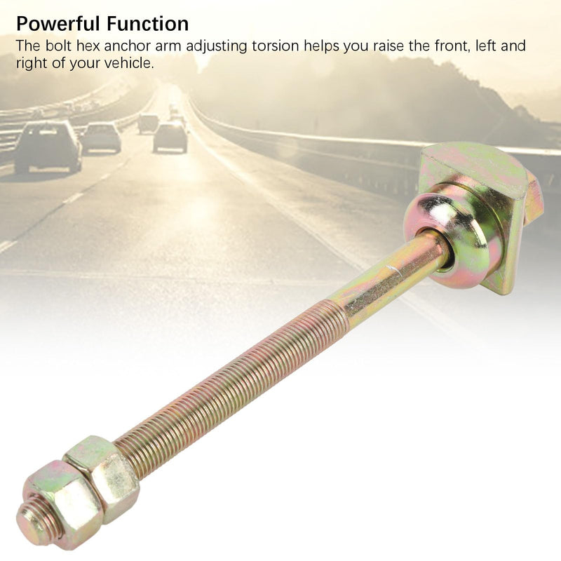 Front Bolt Hex Anchor Arm Adjusting Torsion Bar for D21 D22 4WD RWD PLD, with 5421631G0A 5421631G00 089112421A 089116421A, easy installation, anti erosion properties
