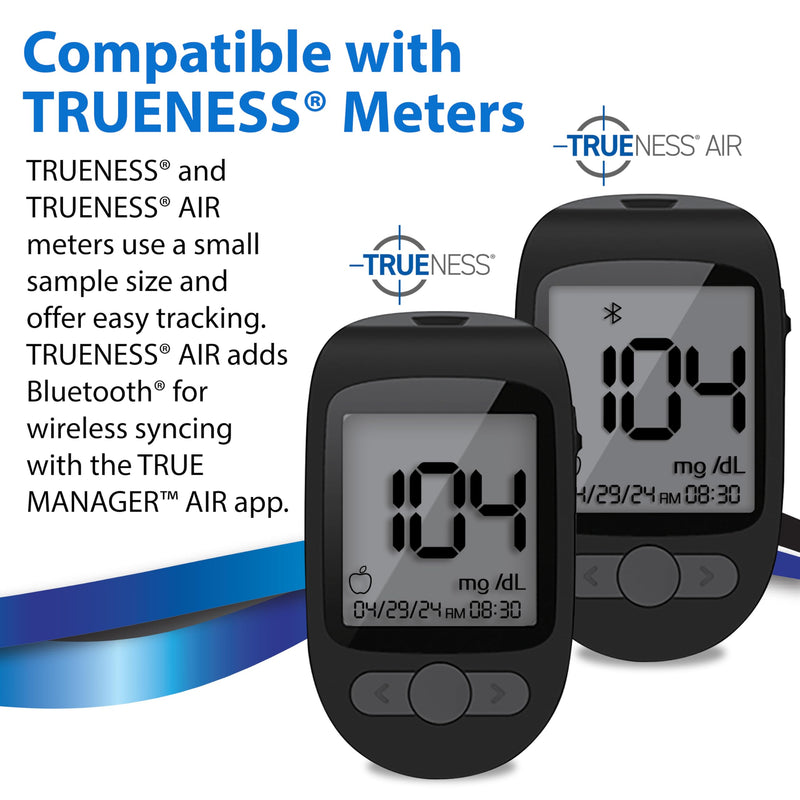 TRUENESS Blood Glucose Test Strips, TRUENESS Family of Self Monitoring Blood Glucose Meters, 50 Count 50 Count (Pack of 1)