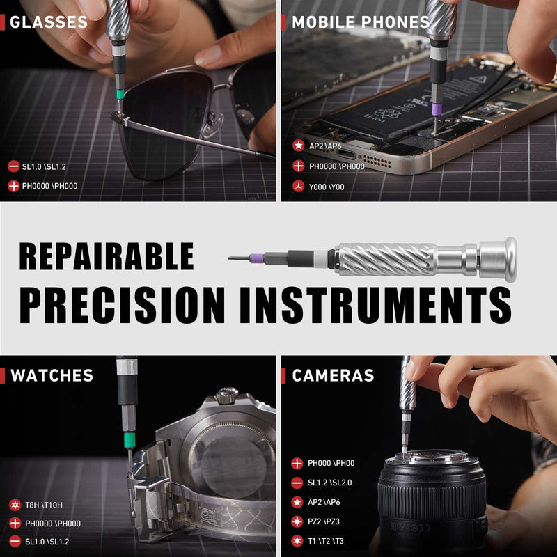 VMAN Ratchet Screwdriver Set, 66 in 1 magnetic Screwdriver sets, S2 Steel Bits, DIY Combination Flexible Shaft, Suitable for Furniture Assembly, Precision Electrical Appliance Repair, Bicycle Tools