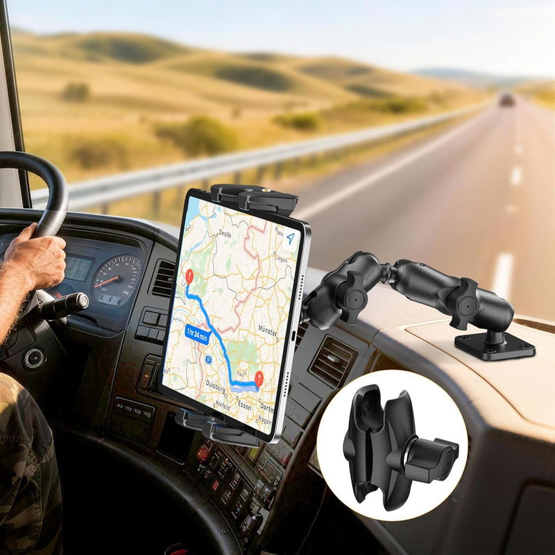 OHLPRO Double Socket Arm-65 for RAM Mounts B Size 1" Ball Components, Durable Mounting Arm Extension Adapter for Car Dash, Truck, Boat Phone Holder and GPS 65 mm