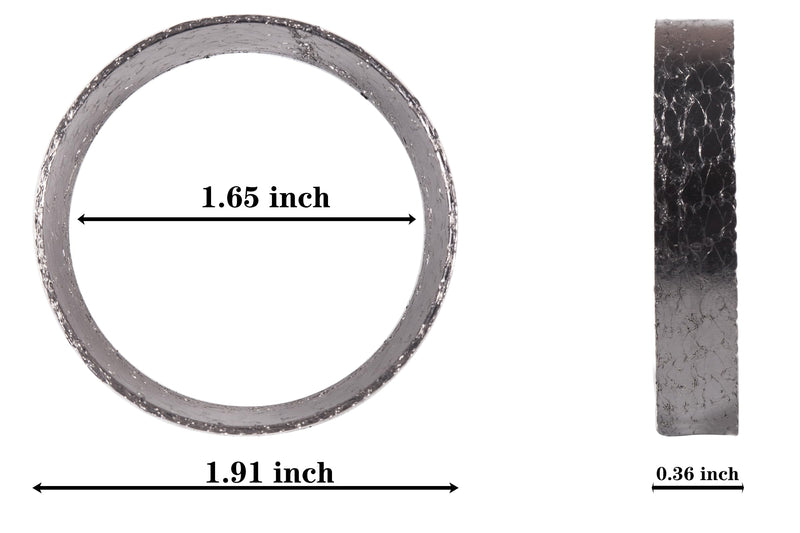 Harley Exhaust Gasket Sheets,dyn,sportster,softail,touring,evo,etc,are Made Of Graphite And Steel Mesh With an Inner Diameter Of 48mm (2pcs), It Fits Most Harley-davidson Bikes From 1984 Onwards. 2PCS