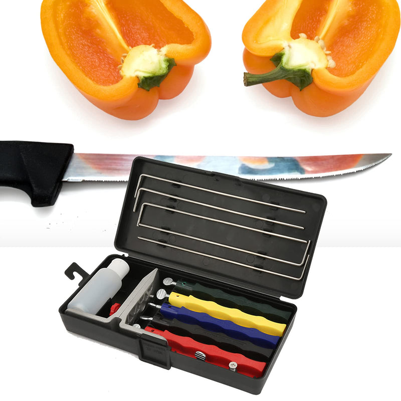 Marhynchus Grinder Sharpening Stone Set Professional Kitchen Fix angle Knife Sharpener System Sharpening Stones Kit with Users Manual