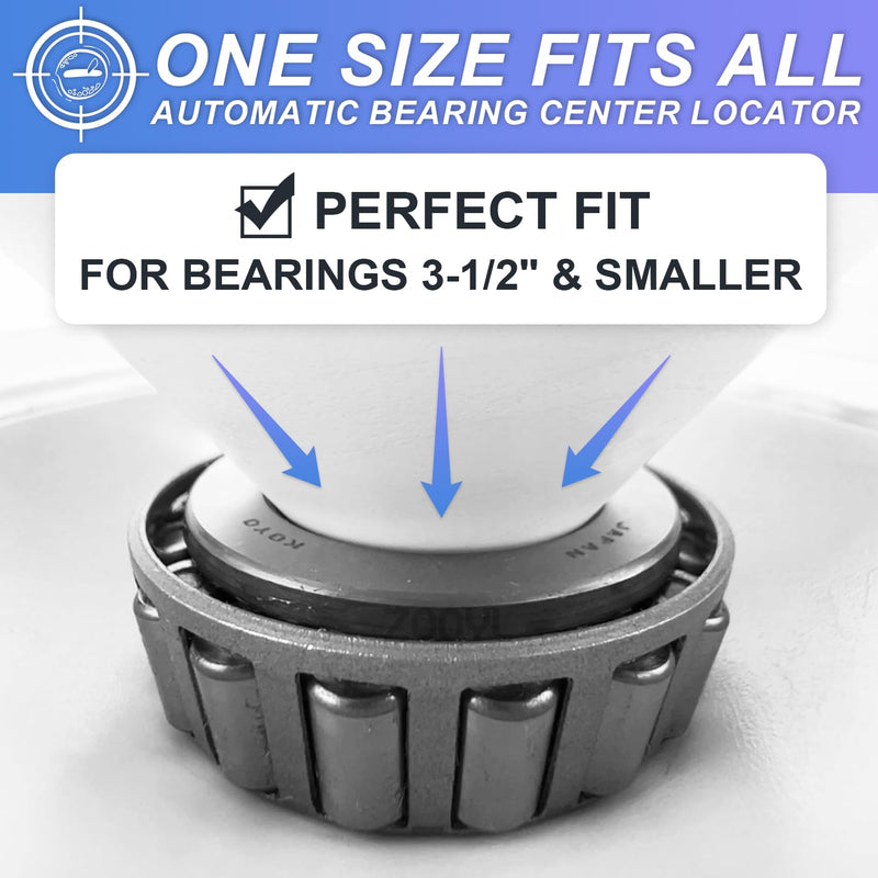 Rotation Handle Bearing Packer, Quick to Refill with Any Grease Gun, Long-Lasting Wheel Bearing Packer with 50-Inch Drop Protection, Precise Center Locator, Fits Bearings Up to 3.5" O.D.