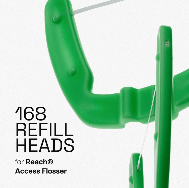 REACH Ultraclean Access Flosser Refill Heads, Mint, Plaque Remover for Teeth, Shred Resistant, for Hard to Reach Areas, Oral Care, PFAS Free, for Adults & Kids, 6 Pack, 28 Count 28 Count (Pack of 6)