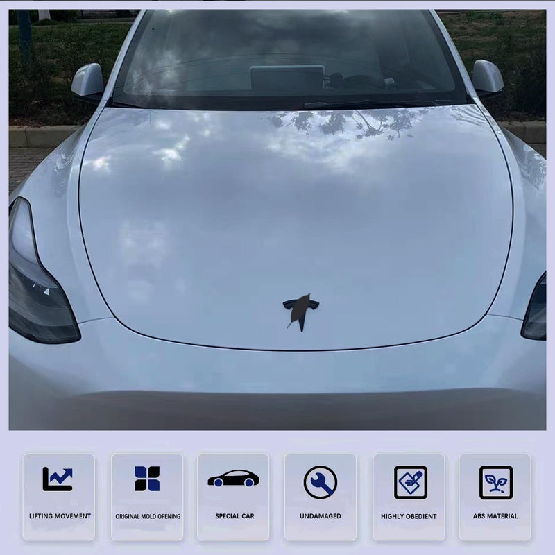 YHCDSEA for Model 3 Emblem Badge Sticker Cover, fit for Model 3 Logo Decals Accessories (Matt Black) M3-Matt Black