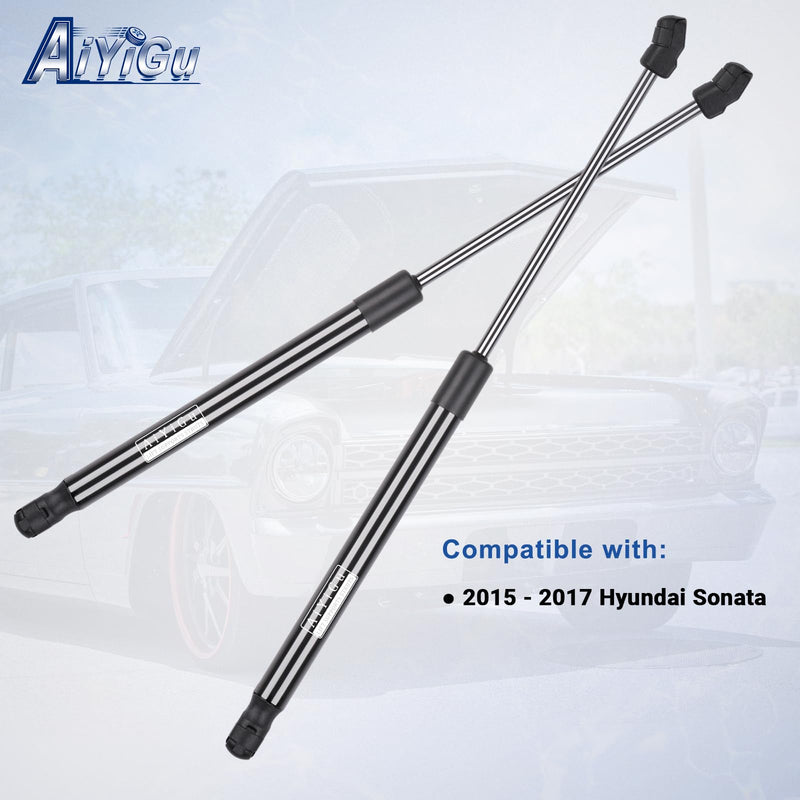 6020 Front Hood Struts Shocks Lift Supports Gas Springs Compatible with 2015 2016 2017 Hyundai Sonata, Pack of 2 PCS Replaces PM3570