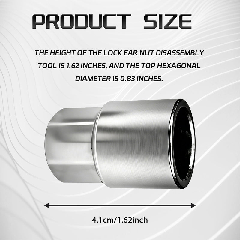 Wheel Lock Key, Locking Lug Nut Removal Tool for Honda Lexus Toyota Tacoma Senna, Lug Nut Key Wheel Weight Removal Tool, Professional Locking Lugs Nut Socket Adapter for Installation and Removal 1 Piece