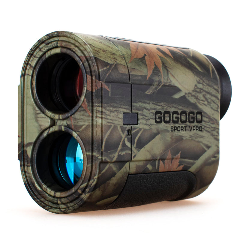 Gogogo Sport Vpro 6X Hunting Laser Rangefinder Bow Range Finder Camo Distance Measuring Outdoor Wild 650/1200Y with Slope High-Precision Continuous Scan 1200Y
