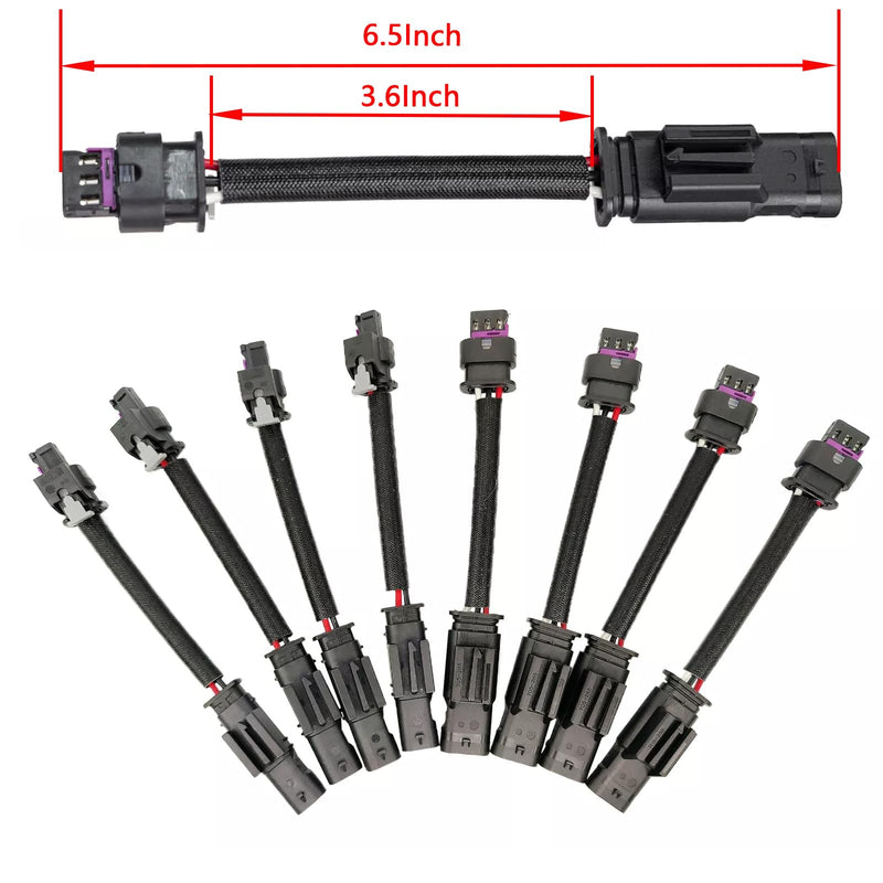 8pcs 3PIN & 2PIN Compatible with Mercedes Benz 4.7L 2011-2020 Camshaft Position Sensor Harness Connector Extension for M278 Engine A2761560790 A2769051000