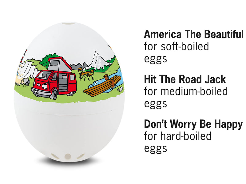 Camping Beepegg – Egg Timer for Boiling Eggs – Musical Egg Cooker for Soft, Medium, Hard Boiled Eggs – Food Safe – Singing Floating Egg Timer – Egg Cooker for 3 Levels of Doneness - Brainstream Camping