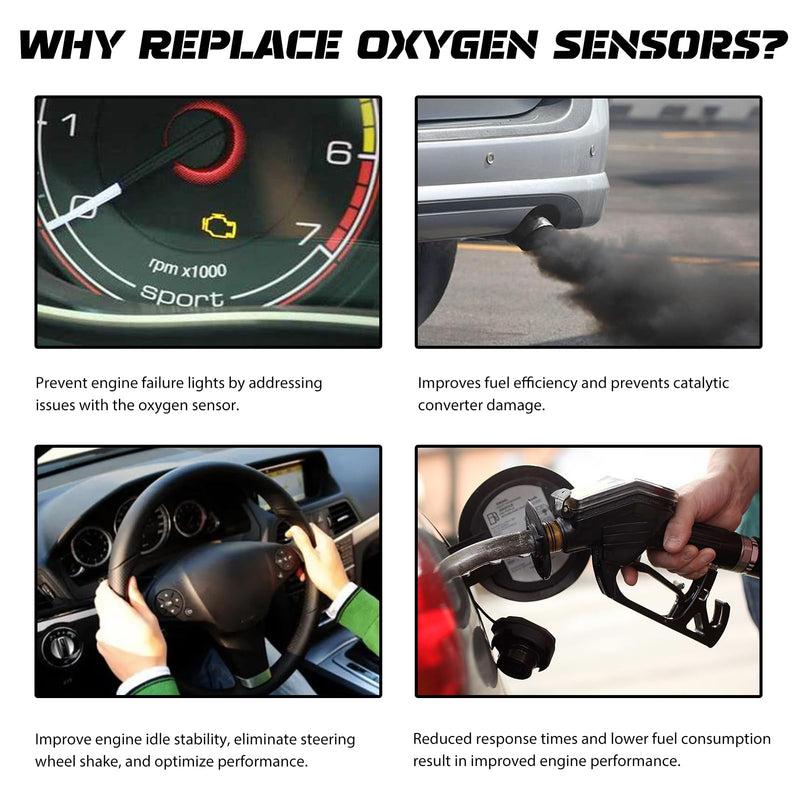 234-5107 Oxygen O2 Sensor Upstream - Compatible with for Ford Fiesta,for Audi, for Hyundai,for Volkswagen 2007-2015 - Direct Replacement for 250-25035 OE Fit Air Fuel Ratio Sensor