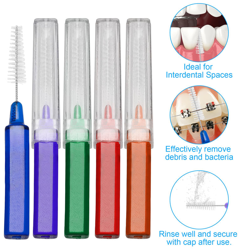 B Rush Interdental Advanced Brush for Braces, Oral Teeth Cleaning, Dental Disposable Soft Flossing Brushpicks Removes Plaque, Tapered Head Reach Both Small Tight Gaps and Wide Spaces (200 Pcs) 200 Pcs