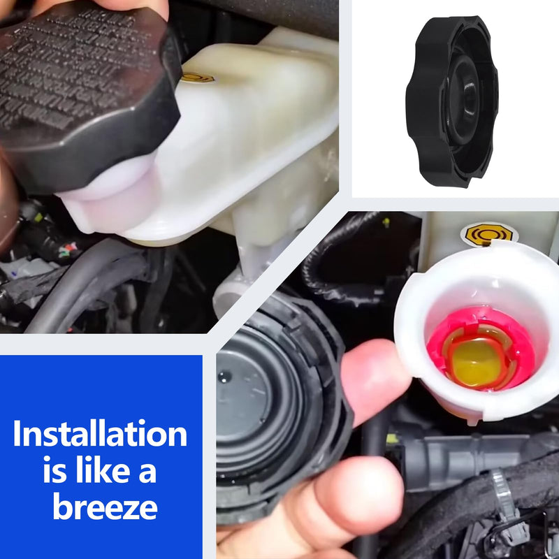 Master Cylinder Cap Brake Reservoir Tank Cap Compatible with Hyundai Accent Azera Elantra Santa Fe Sonata Tucson Kia Optima Soul Sorento Part Numbers 58531-07000 585312B500