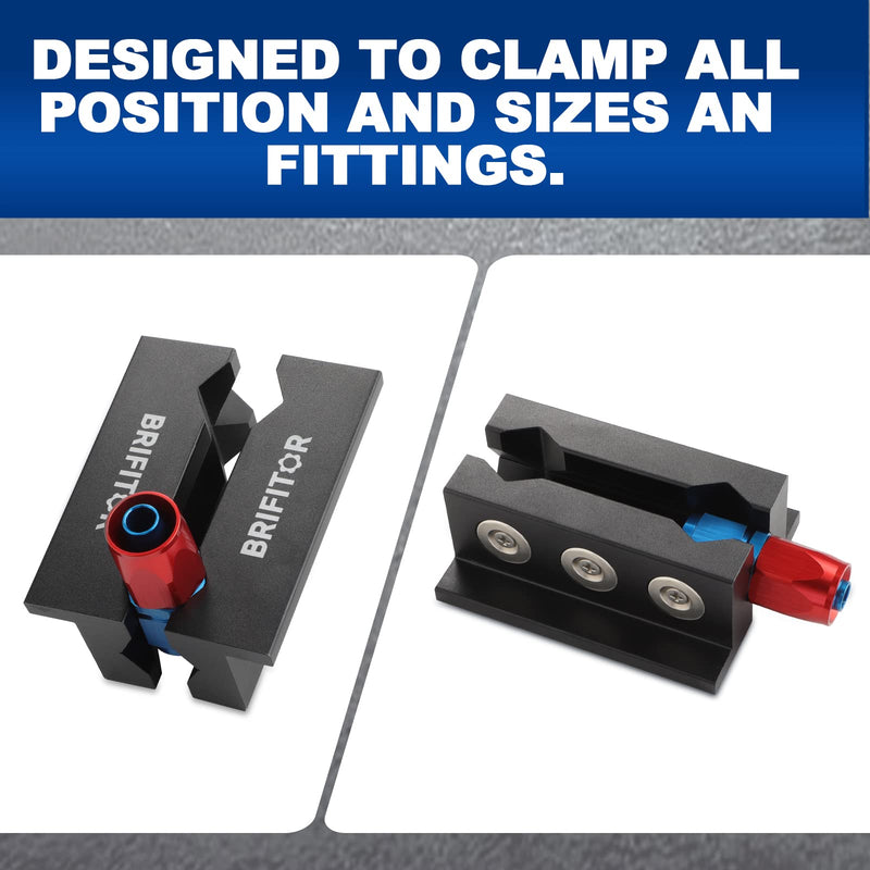 Aluminum 4" Vise Jaws Pads & Nylon Vise Soft Jaws For Bench Vise, AN Fitting Vice Covers, Non Scratches & Strong Magnetic For DIY Lover and Car Enthusiast, 2 Pairs