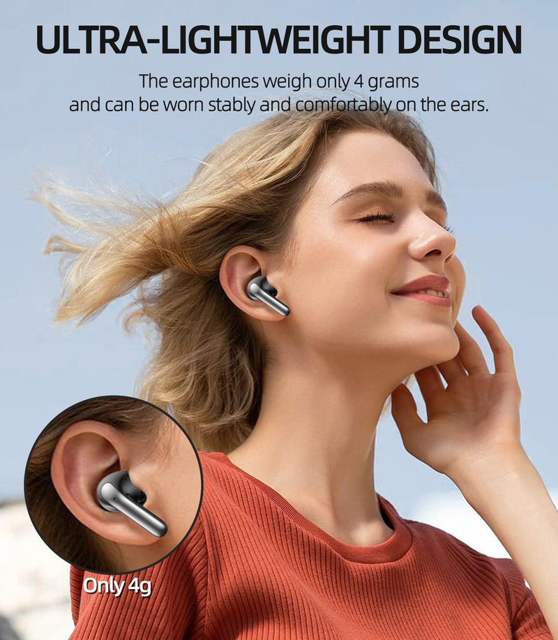 GUANDA TECHNOLOGIES CO., LTD. CD Phone Mount, Universal Phone Holder for Car + Wireless Earbuds Bluetooth 5.3 for Sport Phone Men Women