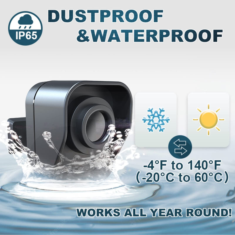 1/2 Mile Long Range Wireless Driveway Alarm Weather Resistant Motion Detector & Sensor - Home Security Alert System - Monitor & Protect Oudoor&Indoor Property 1 receiver + 1 sensor