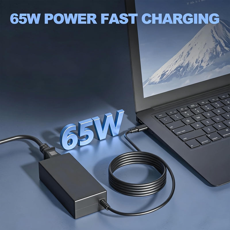65W USB C Charger Fit for HP EliteBook x360 840 830 835 845 640 650 Laptop | Compatible with ProBook 430 440 450 455 460 640 650 G2 G3 G4 G5 G6 G7 G8 G9 G10, Elite x2, L65505-002 Power Adapter ﻿