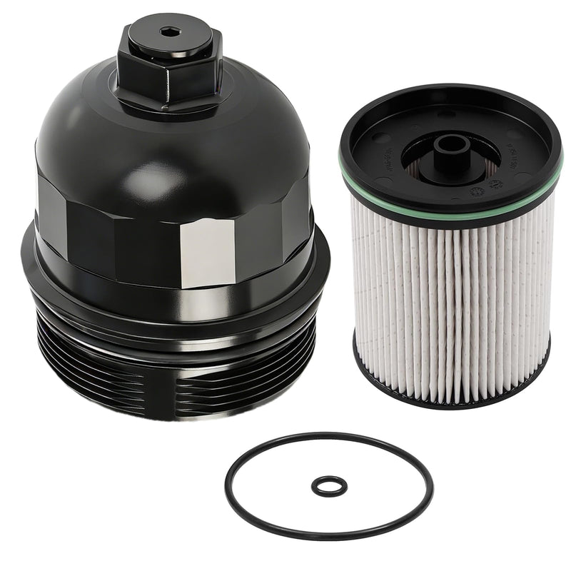 Upgrade TP1015 Fuel Filter and 134001 Aluminum Housing Cap w/Drain Plug Kit for 6.6L L5P Duramax Diesel (2017–2024) – Fits Chevy Silverado & GMC Sierra 2500HD 3500HD,2 Years Warranty