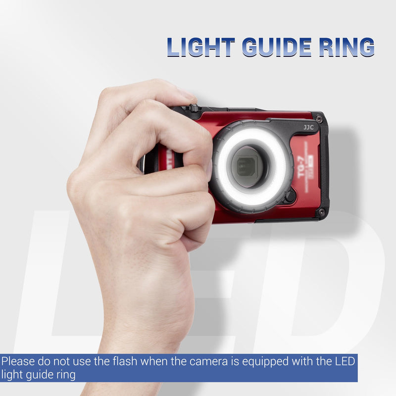 LED Light Guide Ring for Olympus TG-7 TG-6 TG-5 TG-4 TG-3 TG-2 TG-1,Replace Olympus LG-1 Light Guide,Macro Guide Ring Light for Olympus Tough TG-7 TG-6 TG-5 TG-4 TG-3 TG-2 TG-1