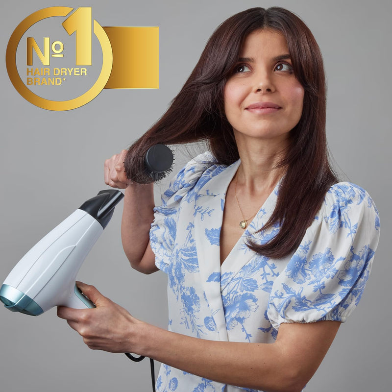 Remington Shine Therapy Hair Dryer (Ionic, 90% more Ions for Frizz Free Shine, Powerful, Fast Professional Drying, Diffuser, Concentrator, 3 Heat / 2 Speed Settings, Cool Shot, 2300W) D5216 | Powerful Fast Professional Drying, Includes Diffuser and Con...
