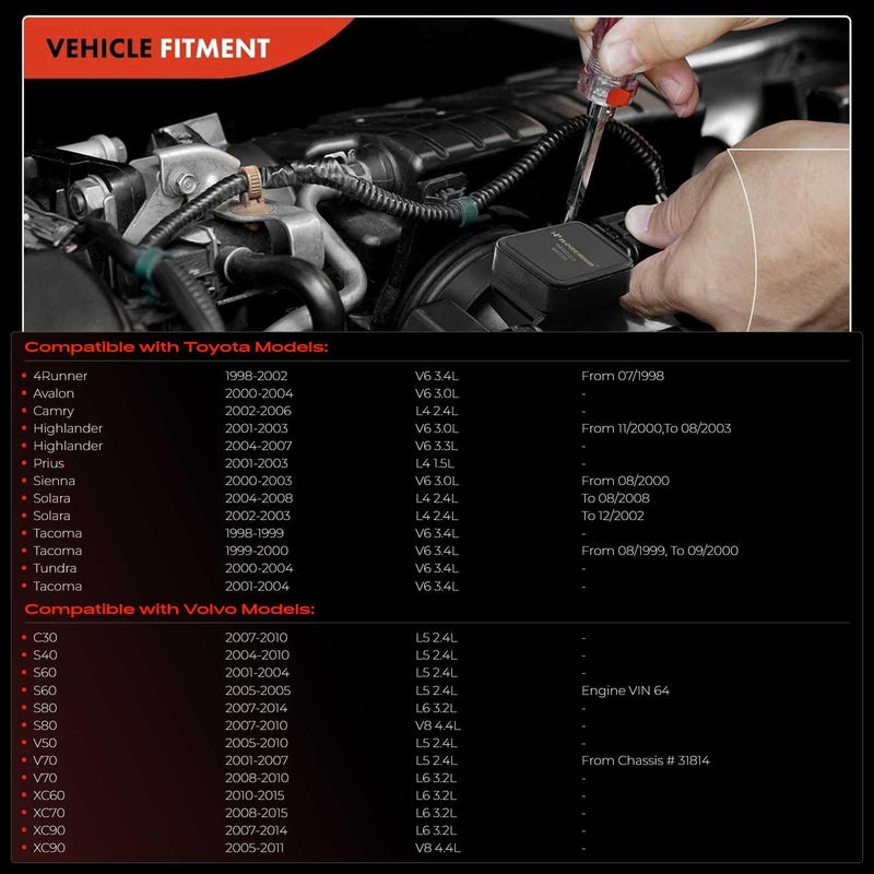 A-Premium Mass Air Flow Sensor MAF Compatible with Toyota Camry 02-06, Tacoma 98-20, Highlander 01-07, Sienna 00-03, 4Runner 98-02 & Mazda 3 04-13 & Volvo XC60 10-15 & Land Rover Jaguar Lexus Scion