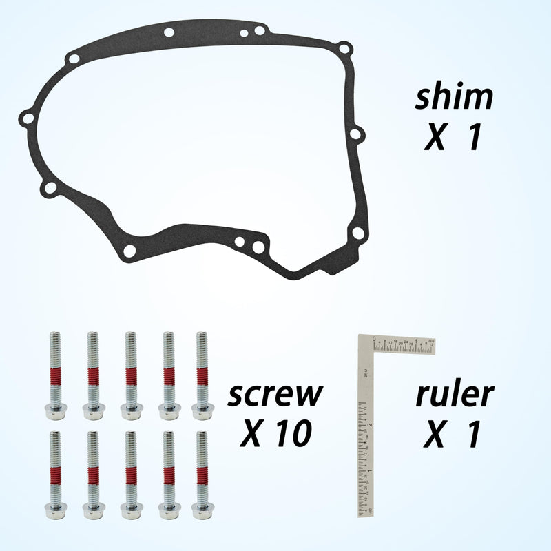 Crankcase Gasket Kit,594195 Compatible with Briggs and Fit for Stratton Small Gasoline Engines,with Mounting Bolts,Replacement 591911, 697227, 690945, 273488