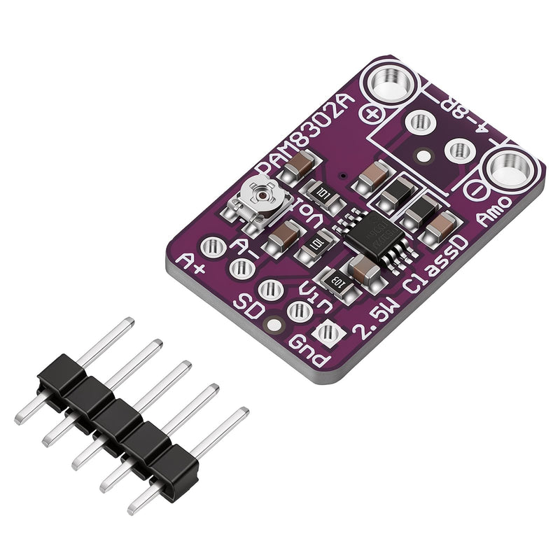 5 Pack Single Channel Audio Amplifier Module Board PAM8302 2.5W Single Channel Audio Amplifier Board Mini Digital Power Amplifiers Boards Class D MP4 Audios Power Amplifiers Boards Amp Module