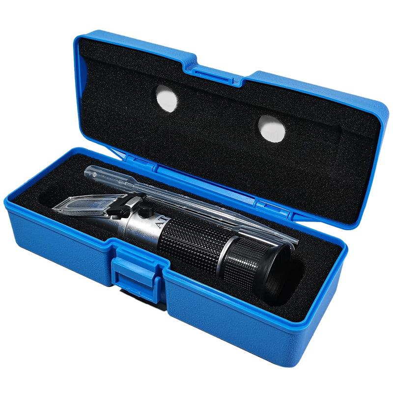 4-in-1 DEF Antifreeze Coolant Refractometer for Automobile Antifreeze System, Diesel Exhaust Fluid, Battery Acid and Windshield Washer Fluid