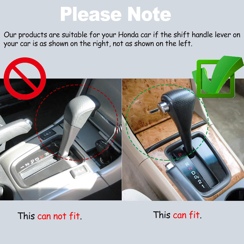 Gear Shifter Knob Compatible with Honda Accord 2003 2004 2005 2006 Automatic Shift Handle Lever Replaces Part Number 54130-SDA-A84ZB, 54130-SDA-A51, 54131-SDA-A81