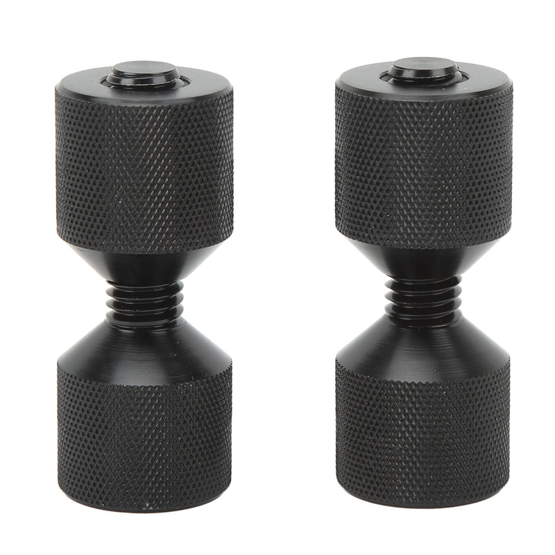 Two Hole Pins Set, Pack of 2 Black Aluminium 2 Hole Flange Alignment Pin Dual Hole Pipe Flange Aligners Connection Alignment Pin Replacement for Car Ship Large Machinery