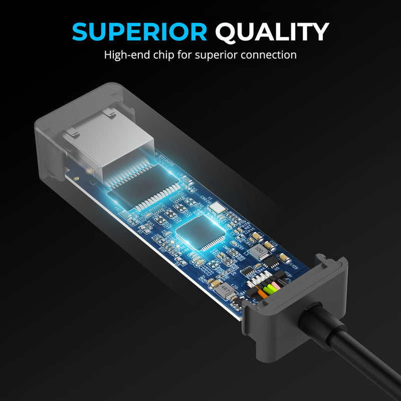 SABRENT USB-C to 5G Ethernet Adapter – 5GbE Optimized, USB 3.1 Gen 1+ Required, Clear Compatibility, Aluminum Body, Plug-and-Play for Data-Capable USB-C Devices (NT-C5GA)