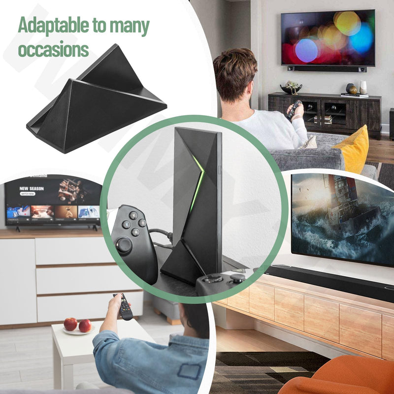 Vertical Stand Organizer Compatible with Nvidia Shield Android TV (2017 & 2019 Pro Models), Durable Composite for Nvidia Shield TV Mount