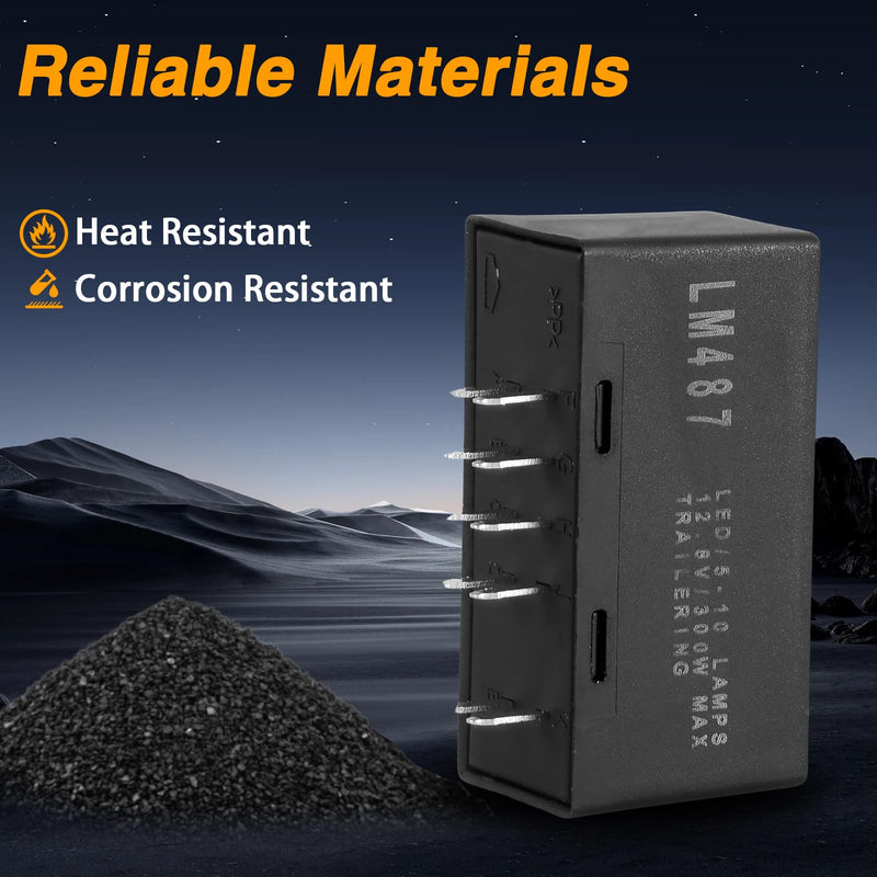 Hazard Warning and Turn Signal Flasher Relay Turn Signal Relay Flasher Module Compatible with GMC Chevrolet Cadillac Hummer Replace#: 15764135 15231201 LM487