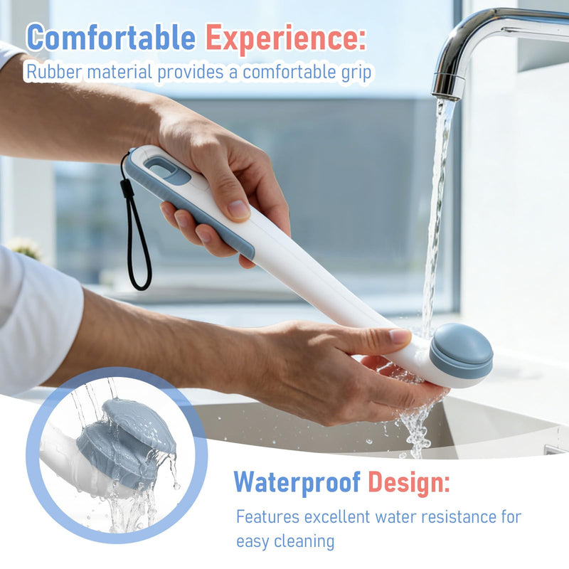 Toilet Aids for Wiping Bottom for Elderly & Limited Mobility – 16.5" Ergonomic Bottom Buddy Wiping Aid with Secure Clamp, Butt Wiper Tool for Women & Men, Waterproof Easy-Clean