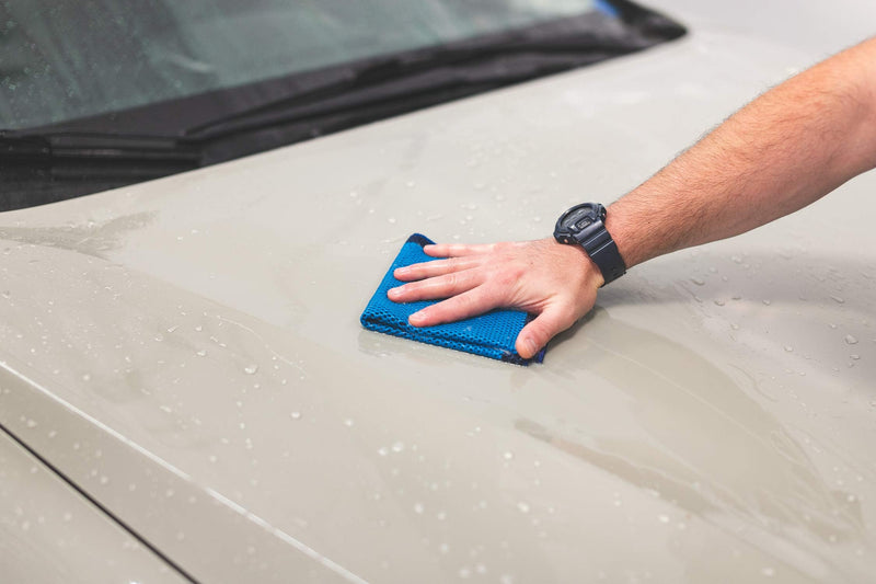 The Rag Company - ULTRA Clay Decontamination Towel - Proven Cleaning & Release of Paint Contaminants; Increase Wax & Sealant Bond; Enhance Paint Gloss & Color; Fine Grade (12x12 inches) 12in. x 12in.