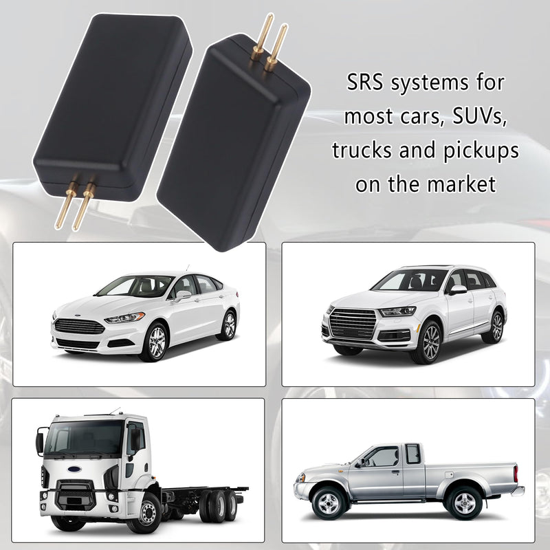 4PCS Airbag Bypass Resistor Car Diagnostic Tool,Professional 12V Car SRS Airbag Simulator Tester with 2 Pin Plug,Universal Car Diagnostic Scanner for Quickly Locating Airbag Faults 1.92x0.76x0.42 inch