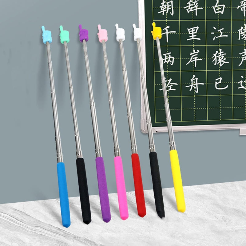 Purple 21.6 Inch Telescopic Teachers Pointer, Teaching Pointer Stick for Classroom, Metal Hand Retractable Pointer Extended Length Handheld Presenter Whiteboard Pointer Presentation Pointers Products