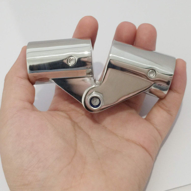316SS Boat Tube Connector,Boat Rail Fittings Folding Swivel Connector for 1INCH O.D.tube/pipe Marine Boat Yacht