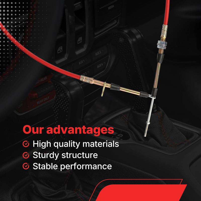 81831 Super Duty Shifter Cable Replacement fits for B&M Automotive Heavy Duty Performance Shifter Cable 3 feet Long OE# BMM-81831 (Fit4drive-BMM-81831) Fit4drive-BMM-81831