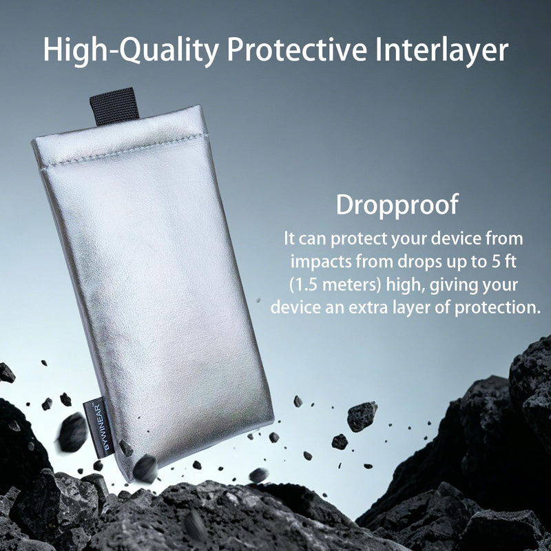 Thermal Phone Case,Prevent OVERHEATING in The Sun, Prevent Lower Temperatures to Extend Battery Life, for iPhone 15Pro/16/16Pro/17/17Pro/Samsung Galaxy and Similar Sized Phones (Silver, Medium) Silver