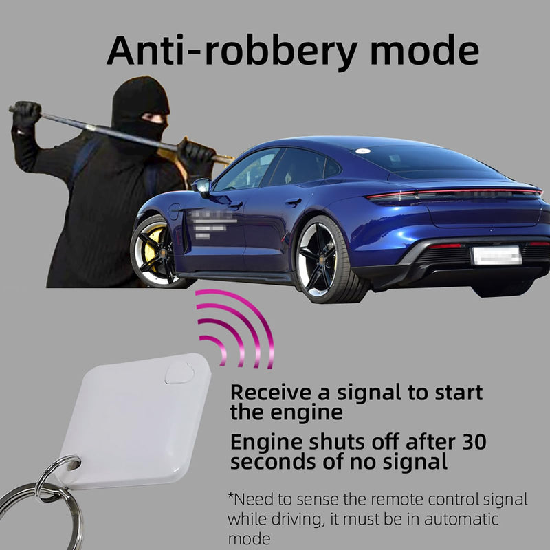 CHADWICK Car Immobilizer Anti-Theft Alarm System, M506 Wireless Engine Lock, Auto Anti-Robbery Device, Intelligent Circuit Cut Off Tool, Universal 12V Car Alarm + 2 Remotes, for Car, Motorcycle