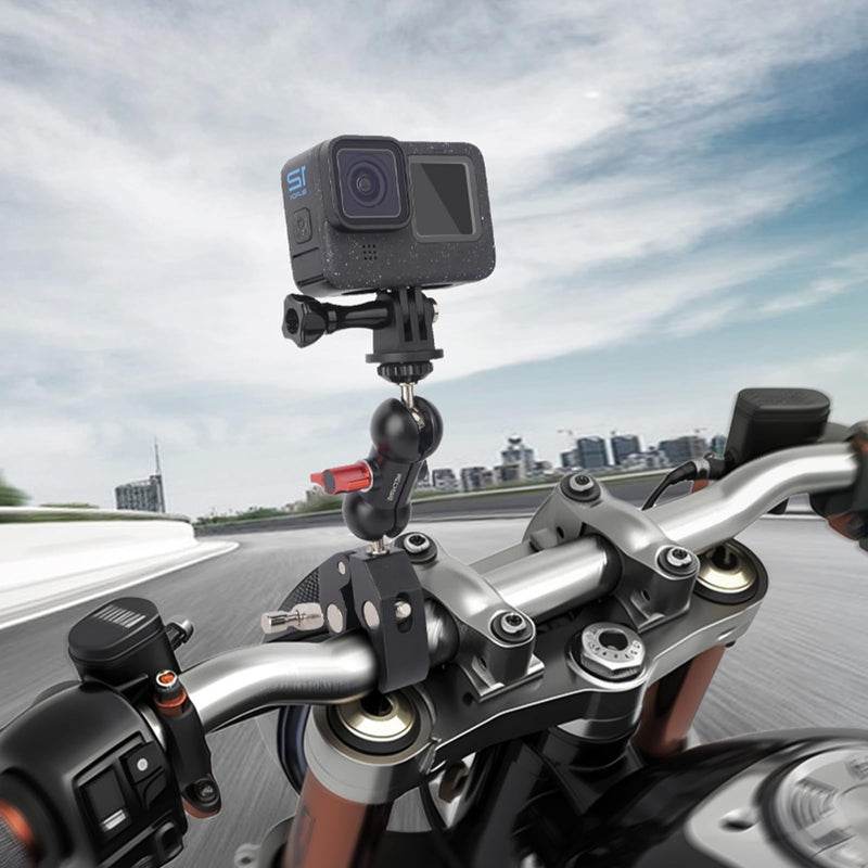 Super Clamp Mount Kit with 360° Ballhead Magic Arm – Universal Camera Mount with 1/4"-20 Screws for DSLR Camera,Led Lights,Action Cameras,and More