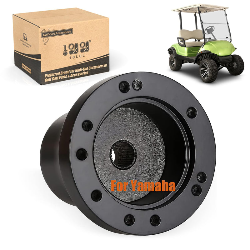 10L0L Golf Cart Steering Wheel Adapter Fits Yamaha Golf cart - Black