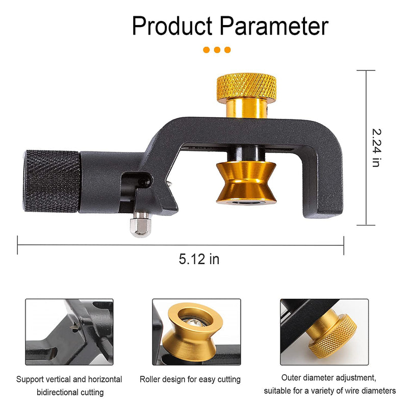 8-28MM Wire Stripper, FTTH Armored Fiber Optic Cable Stripper, Coaxial Mid Span Cable Stripper, Radial Cutter, Slitting Tools with Adjustable Cutting Depth, 5/16" to 1 1/8" Diameter Large (8-28 mm)