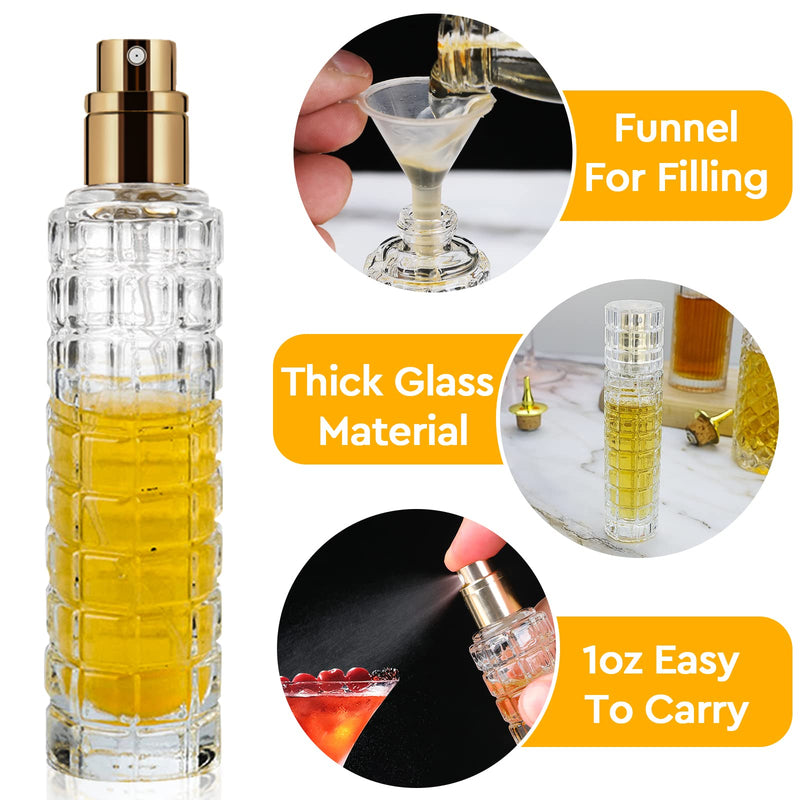 Cocktail Atomizer Sprayer - 1oz / 30ml, Cocktail mister Vermouth Spritzer Bitters Spray Bottle for Cocktails Portable Perfume Refillable Sprayer 1