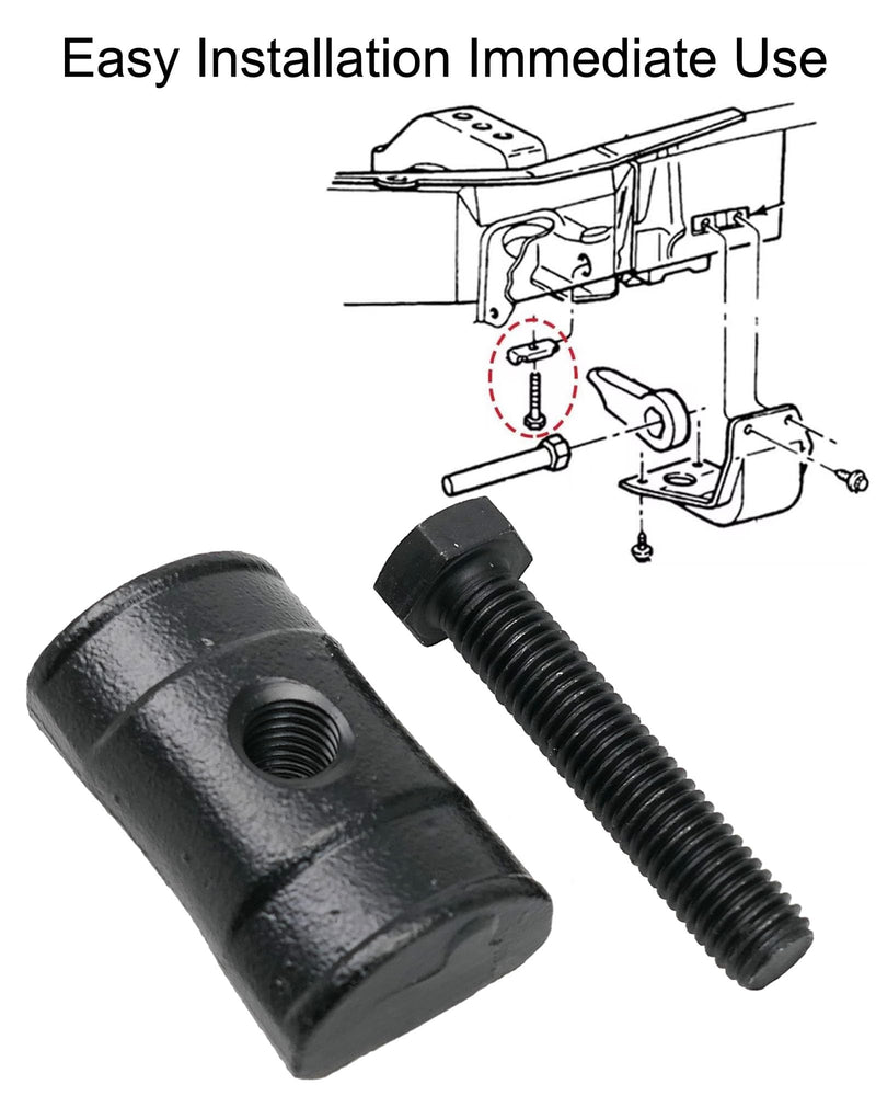 Torsion Bar Key Adjustment Block Nuts with Bolts Fit for Chevy Silverado Tahoe Blazer Avalanche Express GMC Sierra Suburba Jimmy Cadillac Replace 11561233 15530026, 2 Piece Set Full Thread